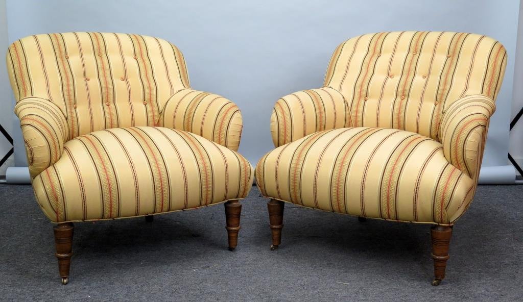 Pair of George Smith Style Club Chairs (1 of 5)