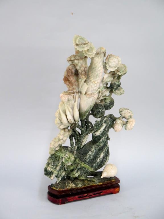 Chinese Spinach Soapstone Carving (1 of 5)