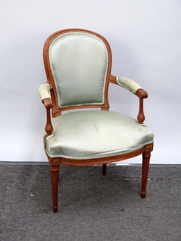 Louis XVI Fauteuil Stamped "Lelarge" (1 of 10)