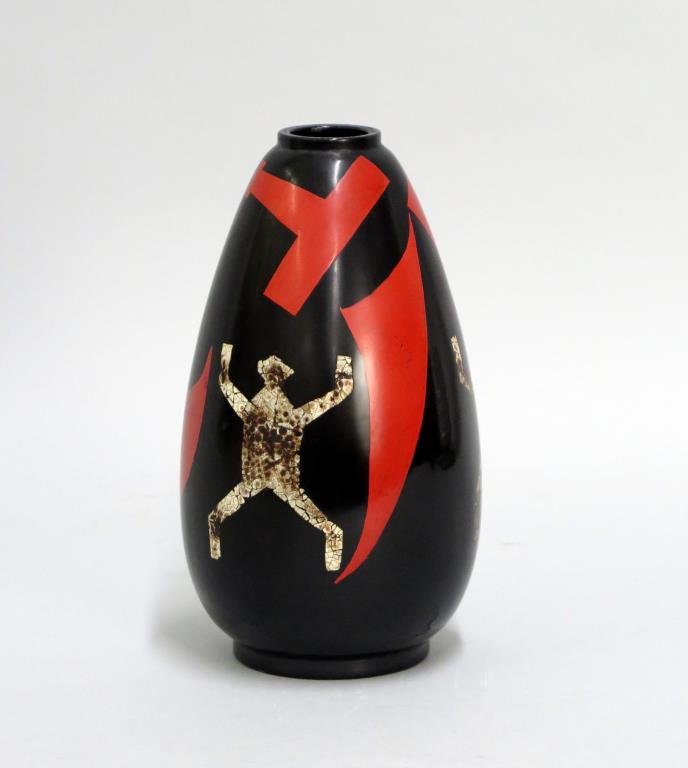 After Jean Dunand - Small Lacquered Vase (1 of 6)