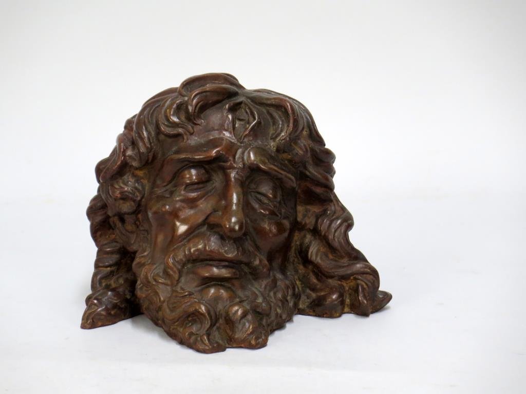 Terra Cotta Sculpture of the Head of Goliath (1 of 5)