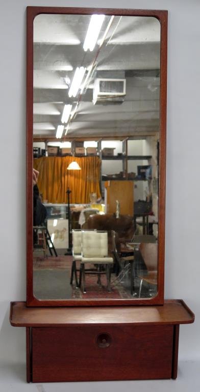 Danish Modern Mirror and Bracket Console (1 of 8)