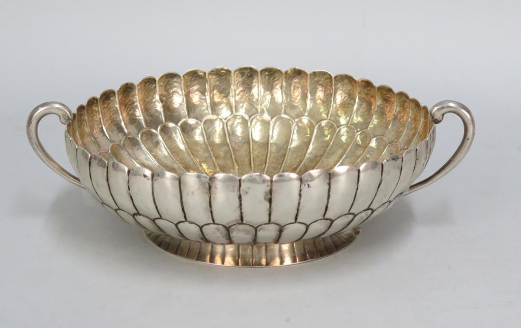 Mexican Silver Art Deco Bowl by Vigueras (1 of 4)