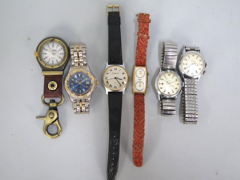 6 Assorted Timepieces As Is. (1 of 3)
