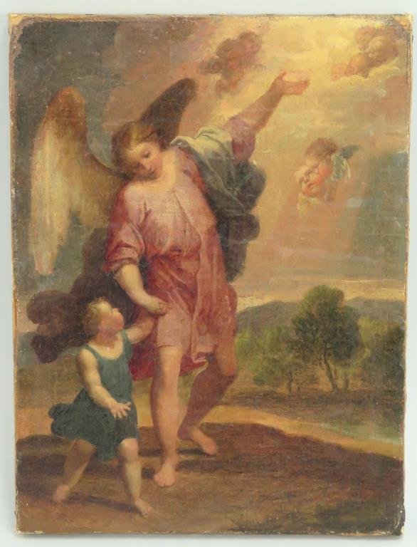 Unsigned - Antique Oil on Canvas (1 of 6)