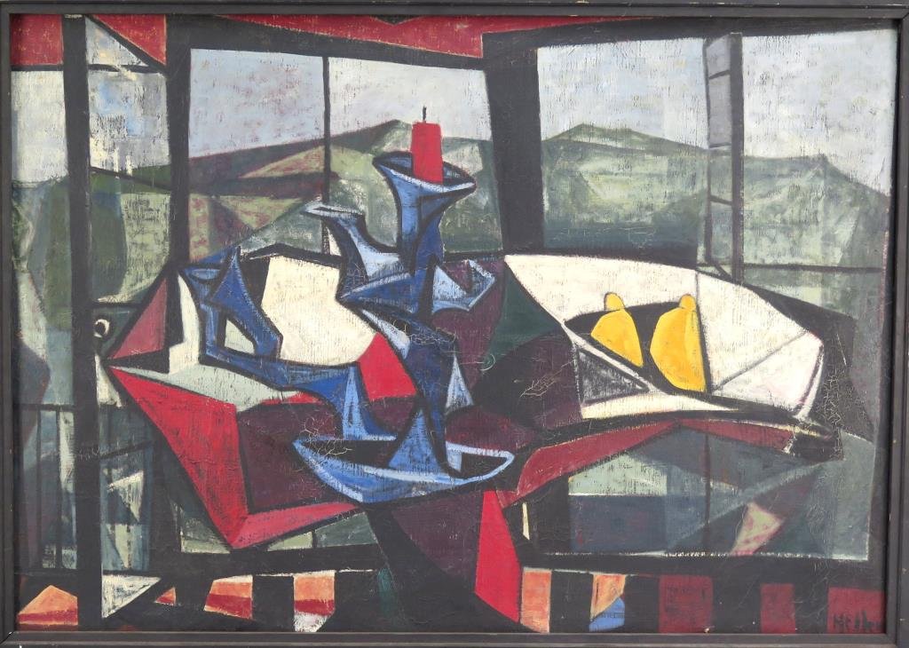 Signed Heller - Oil on Canvas (1 of 7)