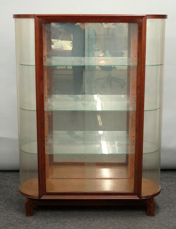 Art Deco Style Oak Vitrine (As Is) (1 of 5)