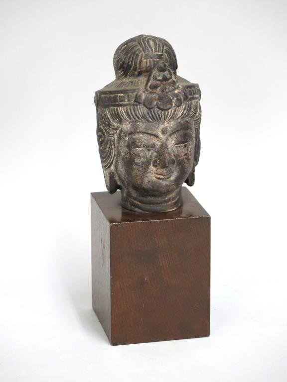 Cast Metal Head of Buddha (1 of 5)