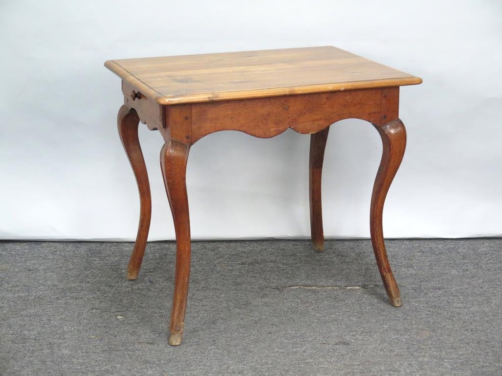 Antique French 1 Drawer Lamp Table (1 of 5)