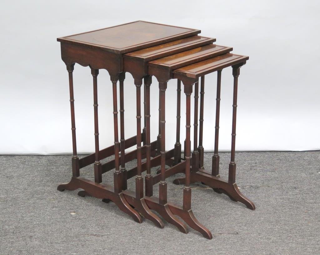 Nest of 4 Regency Style Tables (1 of 4)