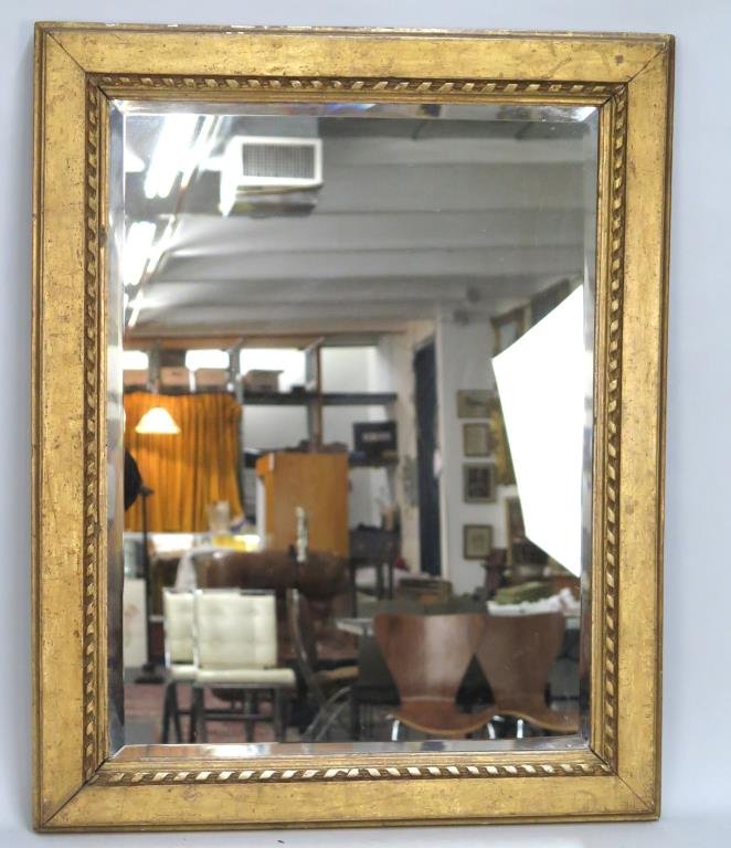 Gilt and Beveled Framed Mirror (1 of 4)