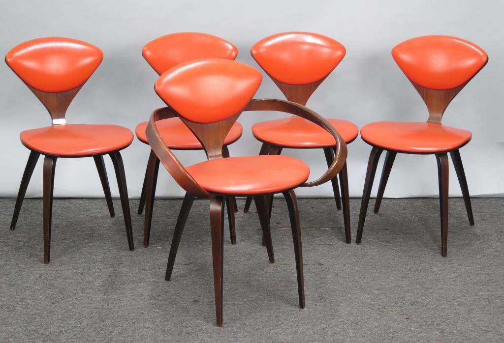 Set of 5 Mid Century Dining Chairs (1 of 7)