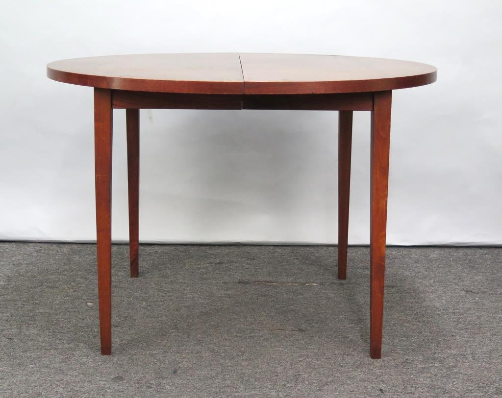 Mid Century Round Extension Dining Table (1 of 6)