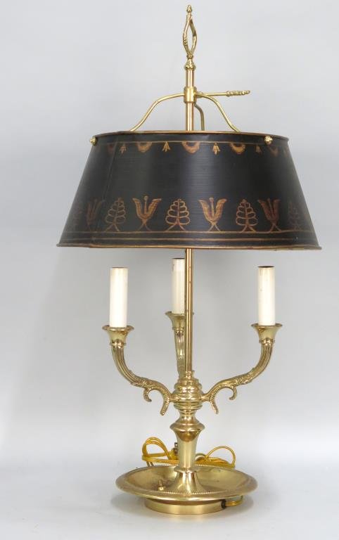 3 Light Bouillotte Lamp (as is) (1 of 6)