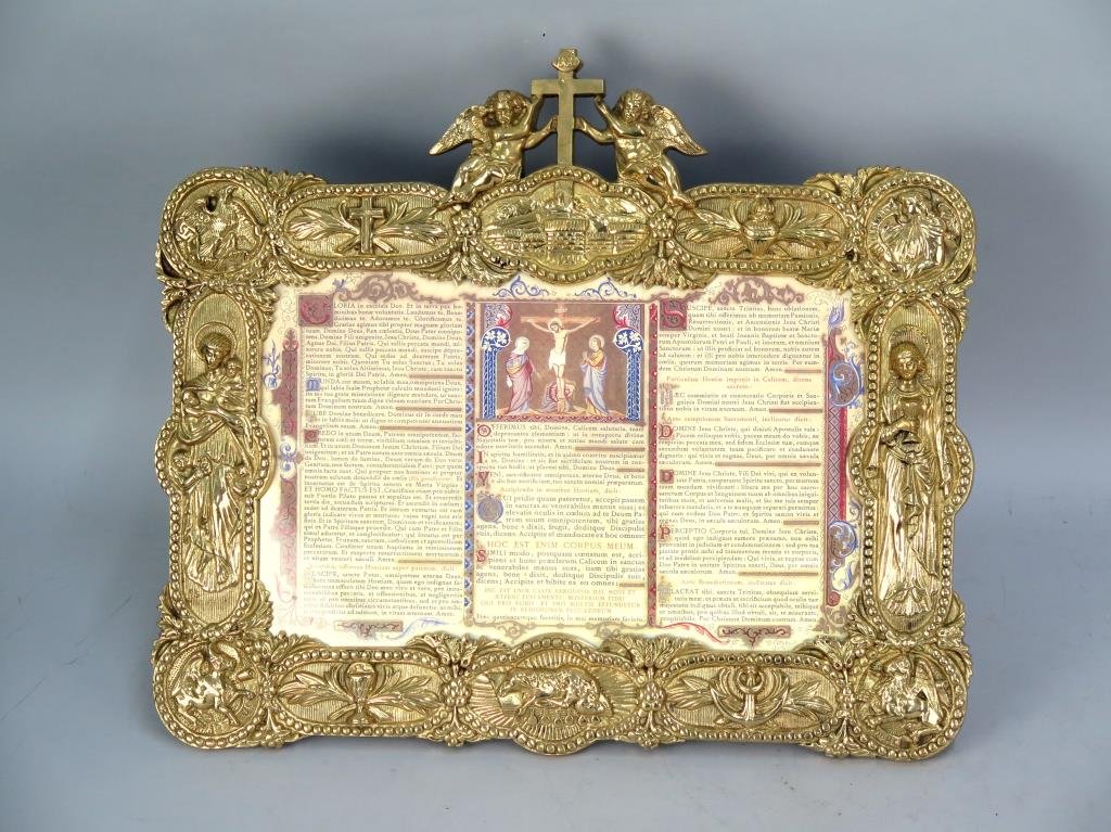 Heavy Brass Church Announcement Frame (1 of 3)