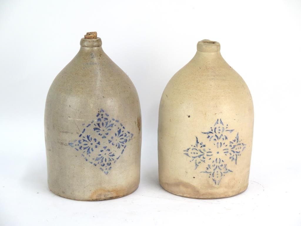 F. H. Cowden Harrisburg 2 Stoneware Jugs (1 of 5)