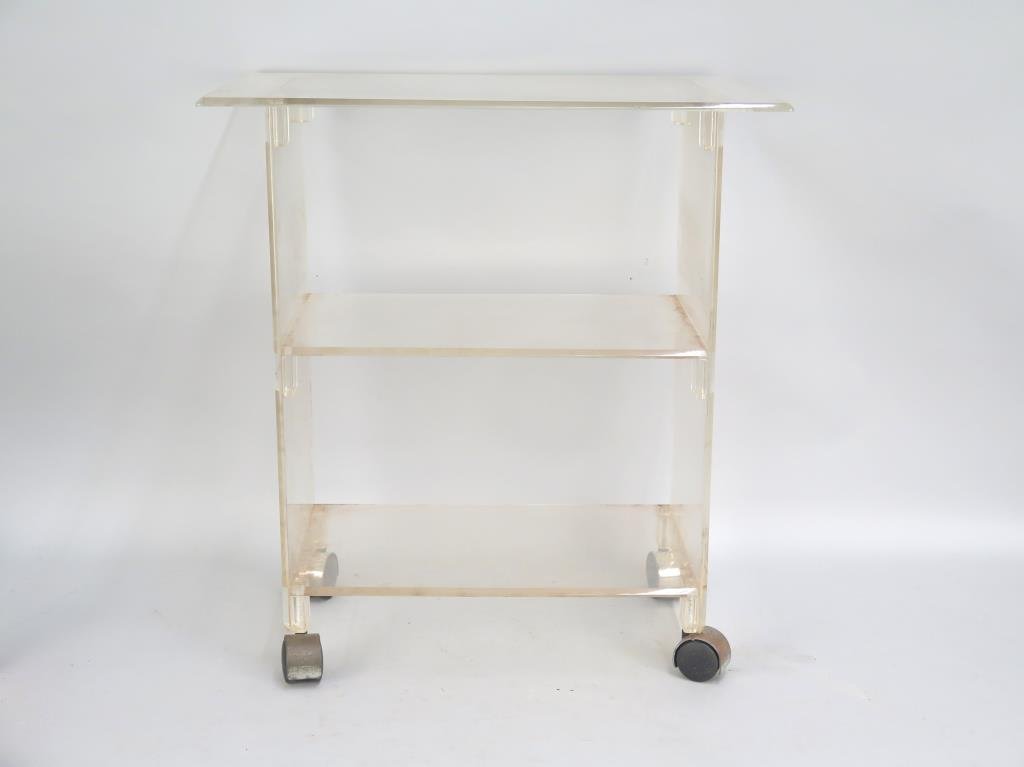3 Tier Lucite Rolling Cart (1 of 3)