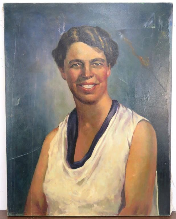 Oil on Canvas - Portrait of Eleanor Roosevelt (1 of 10)