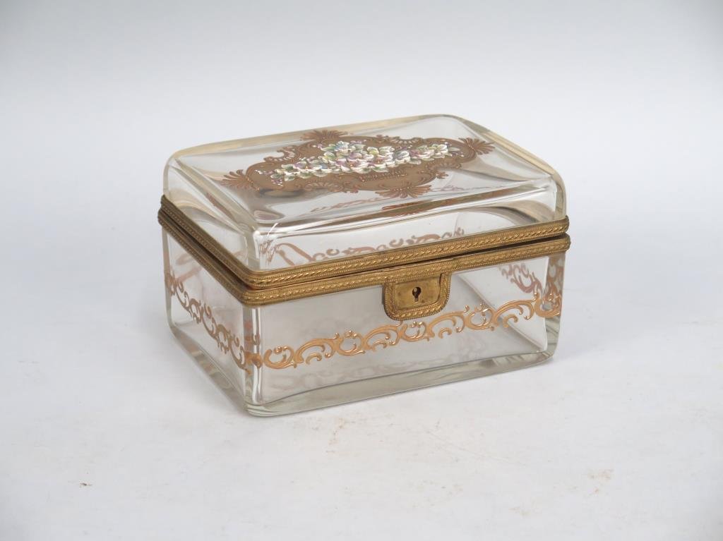 French Enameled Glass Box (1 of 6)