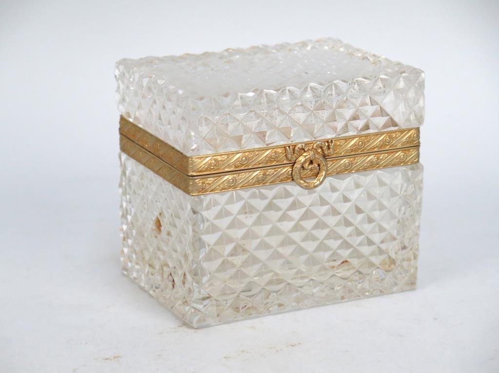 Cut Glass French Small Box (1 of 5)