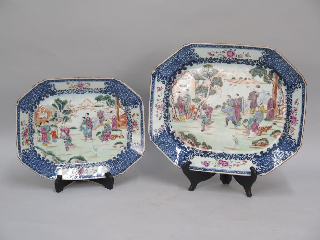 Nest of 2 Chinese Export Style Trays (1 of 5)
