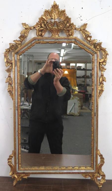 English Style Gilt Carved Mirror (1 of 5)