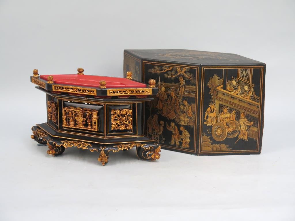 Chinese Carved Altar Stand with Cover (1 of 7)