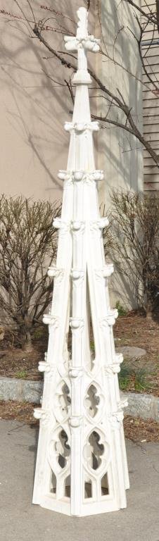ANTIQUE GOTHIC STYLE MARBLE SPIRE (1 of 5)