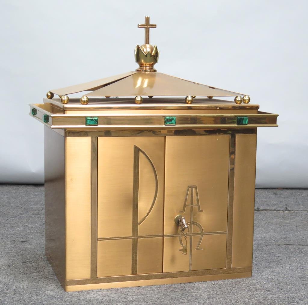 Bronze Art Deco Style Tabernacle (1 of 5)