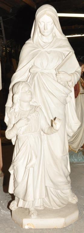 PLASTER STATUE OF ST. ANNE AND MARY (1 of 10)