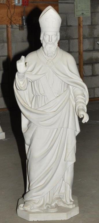 PLASTER STATUE OF ST. PATRICK (1 of 6)