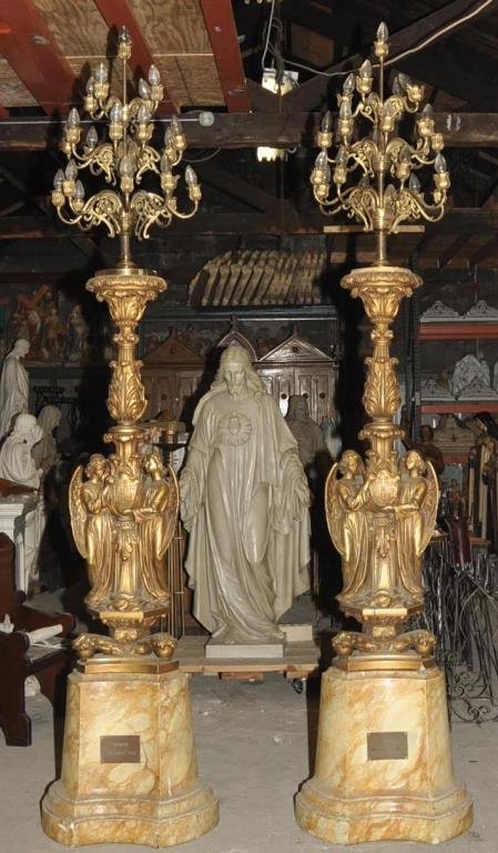 PAIR 10 FOOT DA PRATO TORCHIERES (1 of 8)