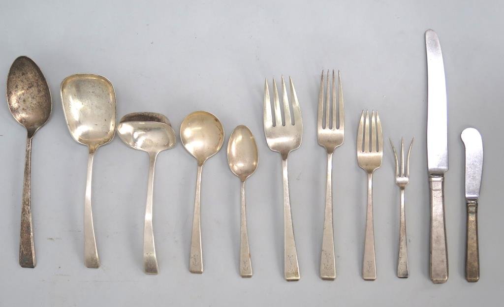 64 Piece Sterling Silver Partial Flatware Set (1 of 9)