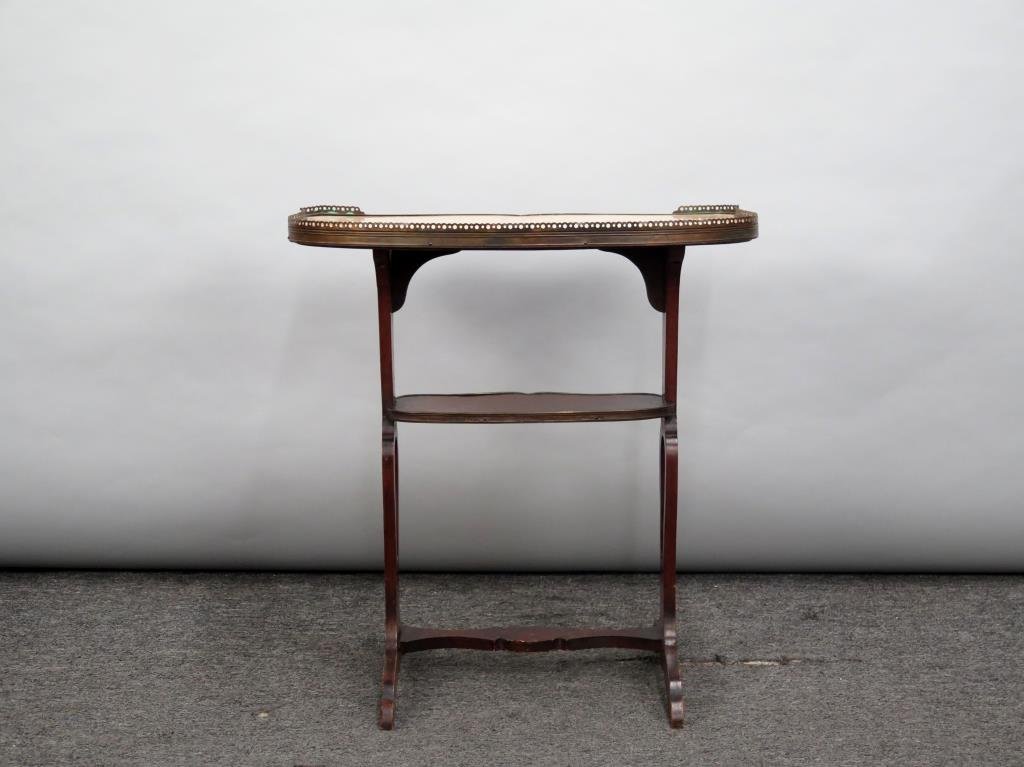 Louis XVI Style Marble Top Stand (1 of 7)