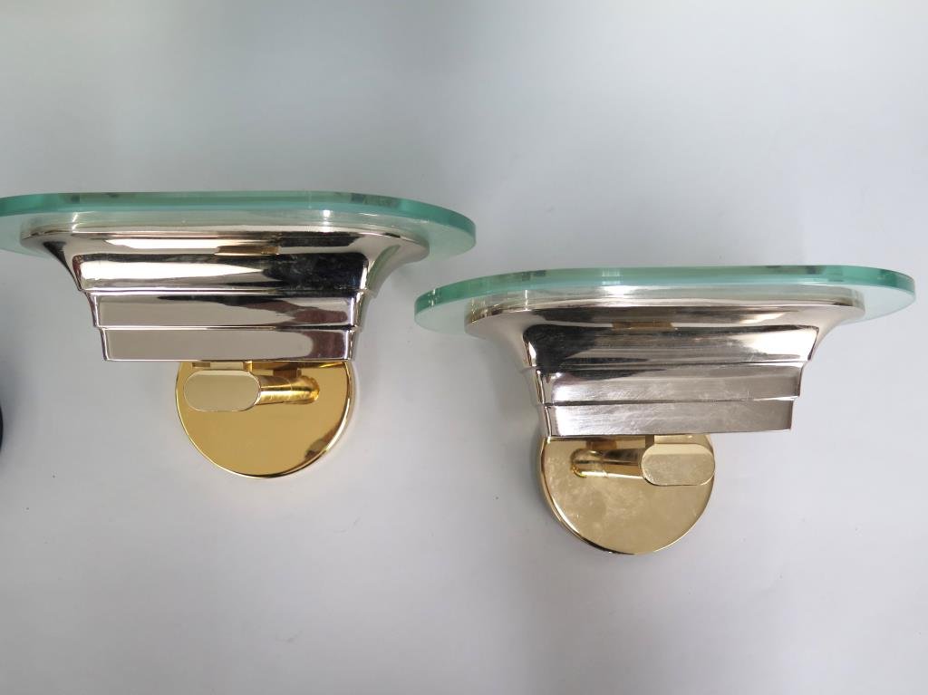 Pair Modern Mixed Metal Sconces (1 of 5)