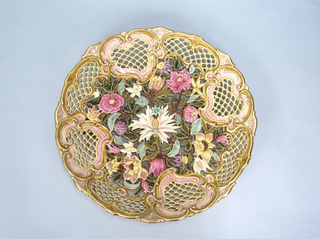 Zsolnay Hungarian Porcelain Wall Plate (1 of 6)