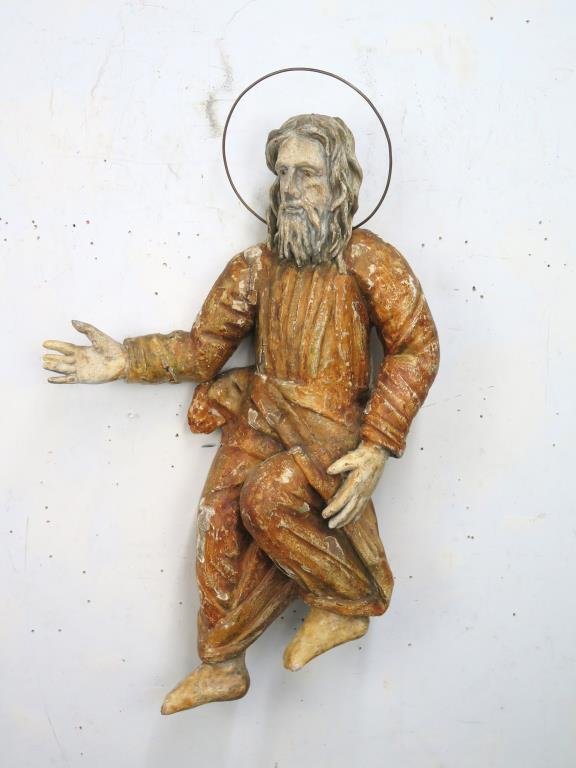 Antique Orthodox Style Saint Carving (1 of 8)