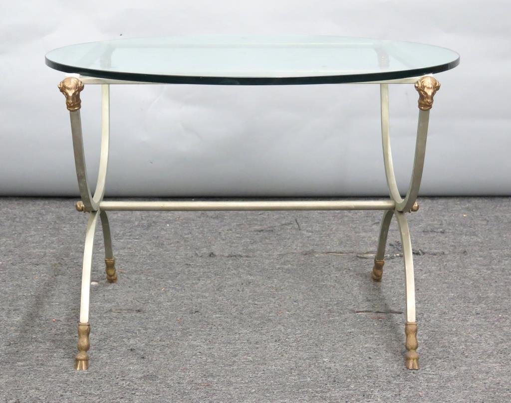 Hollywood Regency Mixed Metal Table (1 of 5)