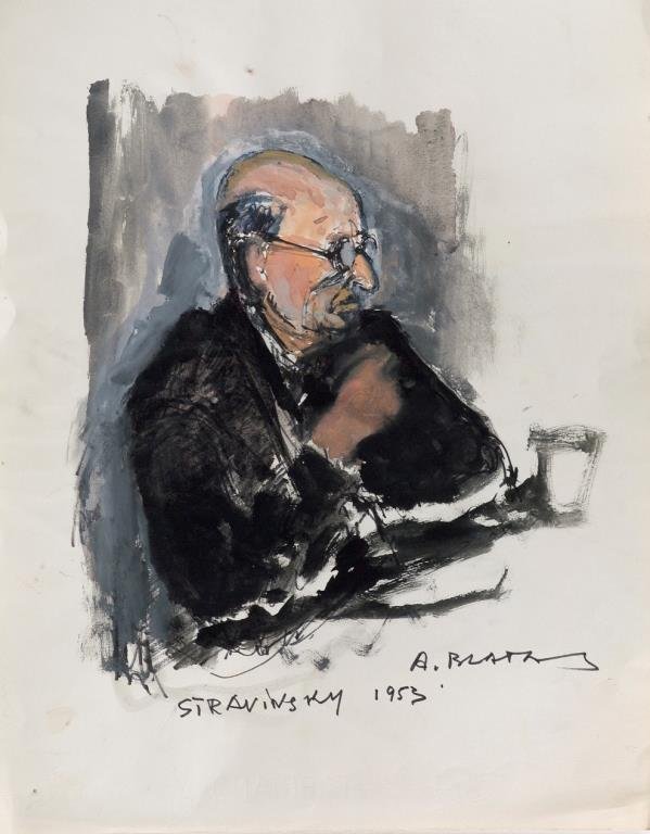 Arbit Blatas (Lithuanian 1908-1999) - Watercolor (1 of 1)