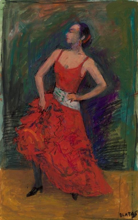 Arbit Blatas (Lithuanian 1908-1999) - Gouache (1 of 1)