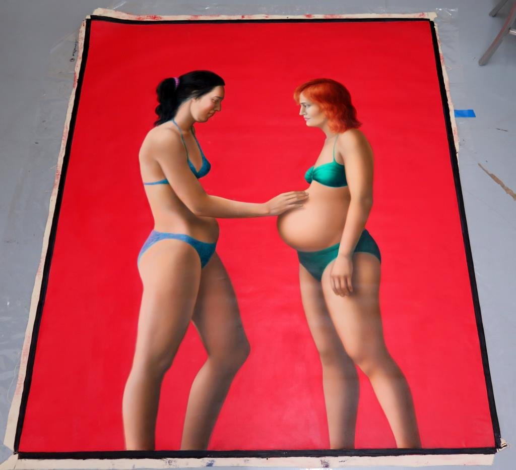 Dita Stepanova - Large Oil on Canvas (1 of 2)