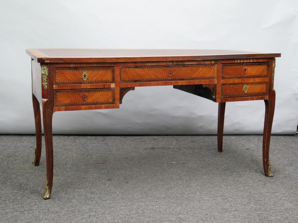 French Style Leather Top Desk (1 of 7)