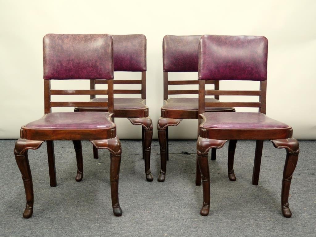 Set of 4 Chinese Side Chairs (1 of 6)
