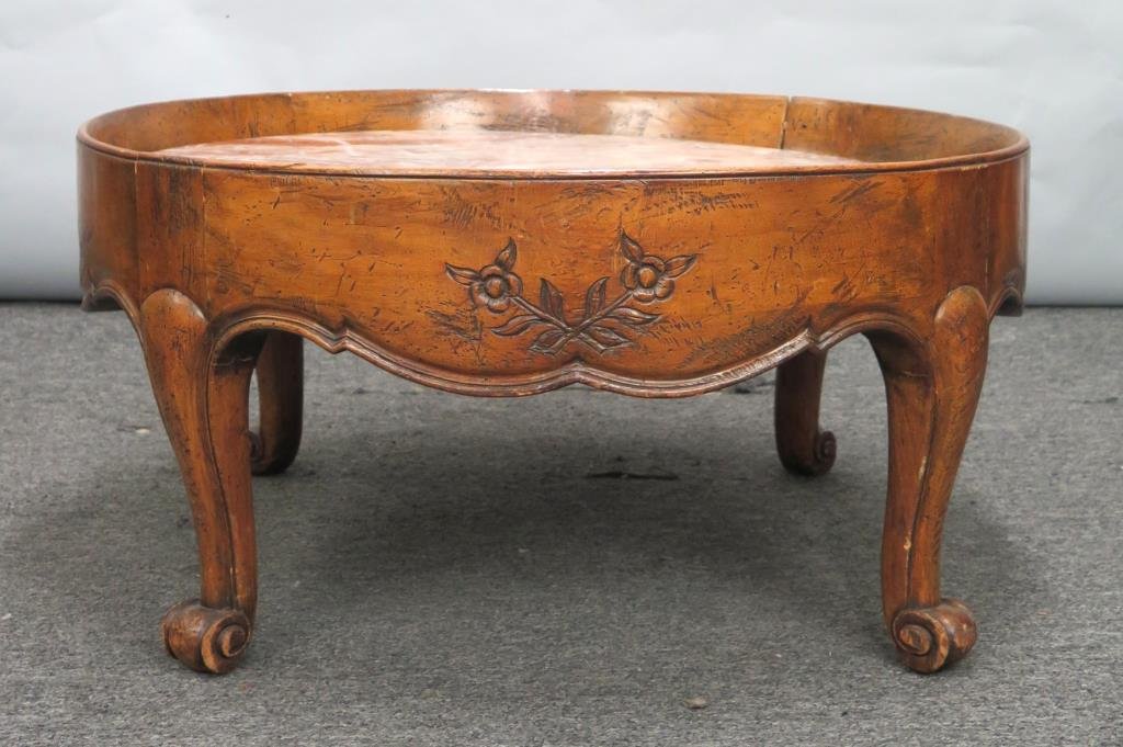 Antique French Carved Low Table (1 of 6)