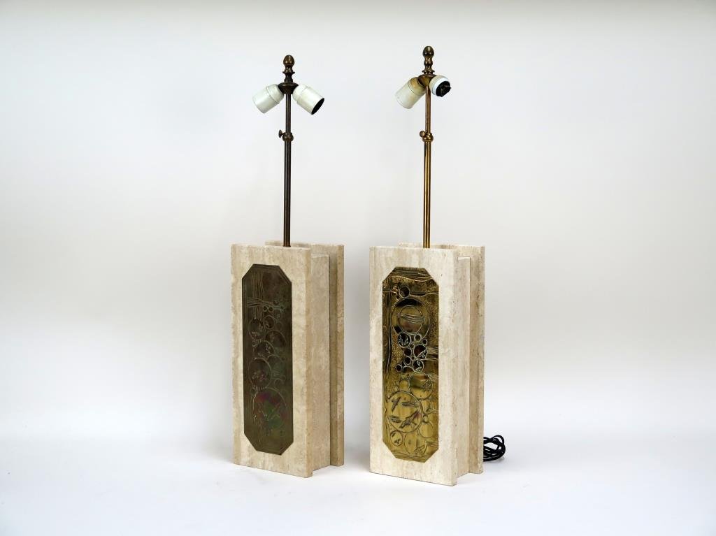 Pair Mid-Century Style Table Lamps (1 of 6)