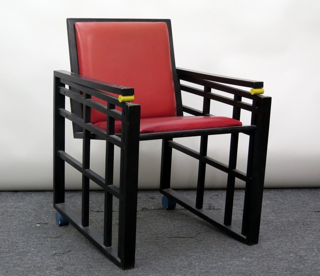 De Stijl Style Angled Armchair (1 of 5)