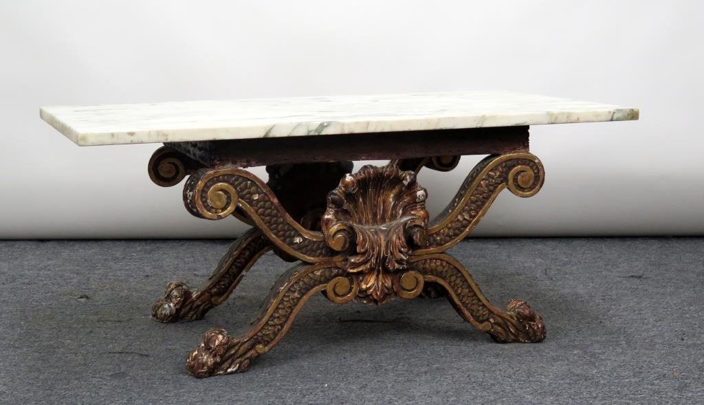 Georgian Style Gilt Carved Low Table (1 of 4)