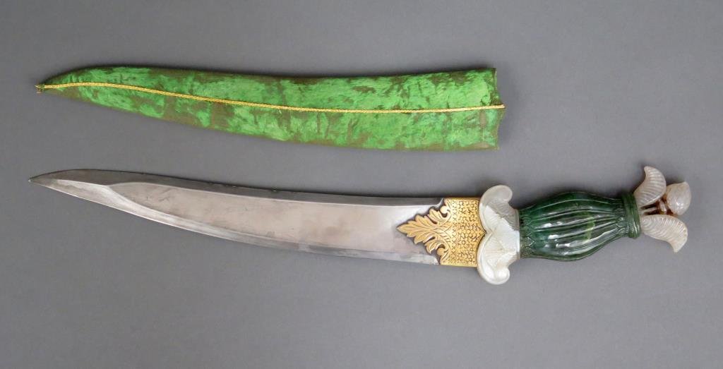 Jade and Agate Handled Dagger (1 of 6)