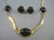 14K Gold Necklace and Pair Earrings Set - 2
