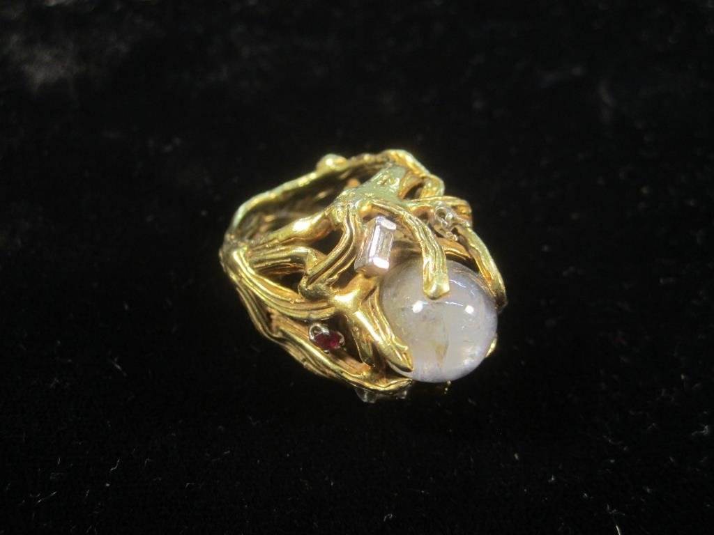 18K Gold Abstract Ring (1 of 5)